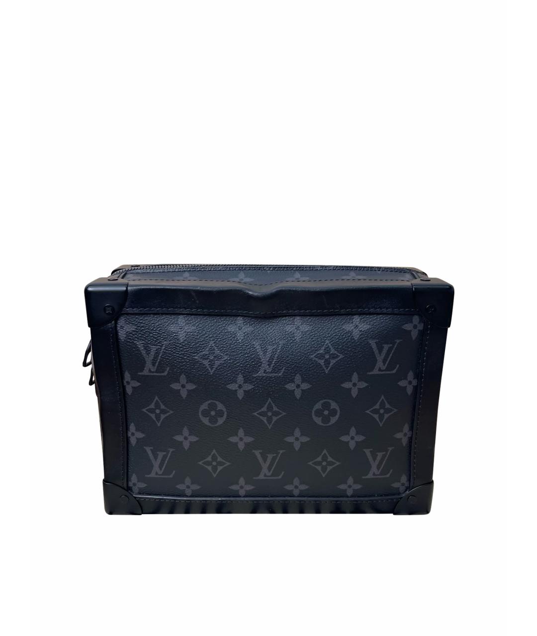 LOUIS VUITTON Черная сумка через плечо из канвы, фото 1