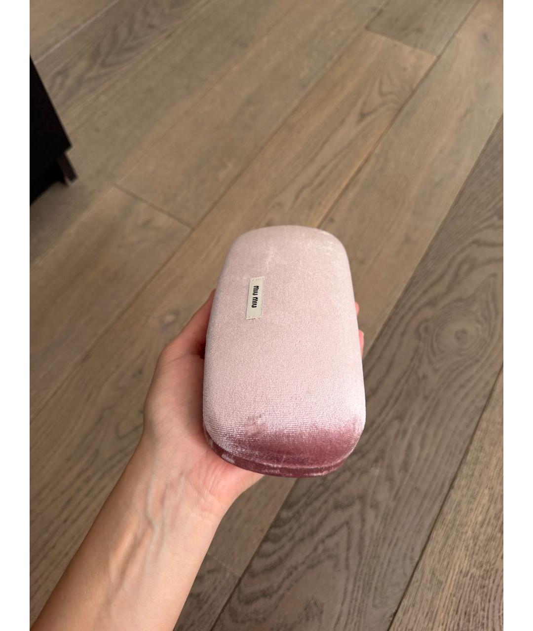 MIU MIU Серебряные металлические солнцезащитные очки, фото 4