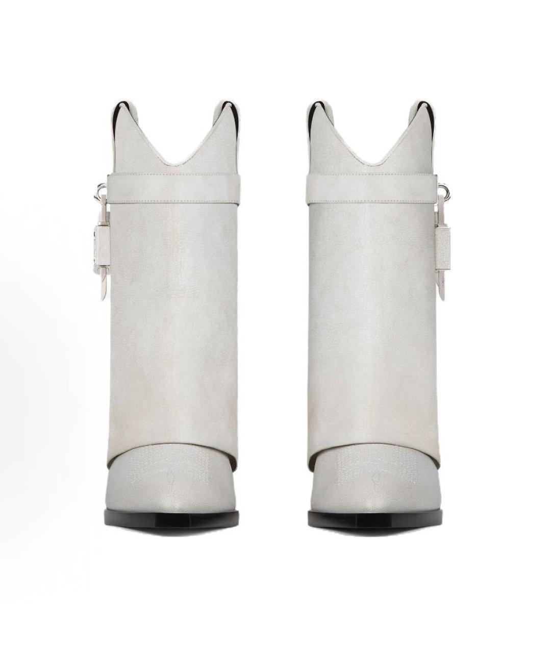GIVENCHY Белые кожаные полусапоги, фото 3