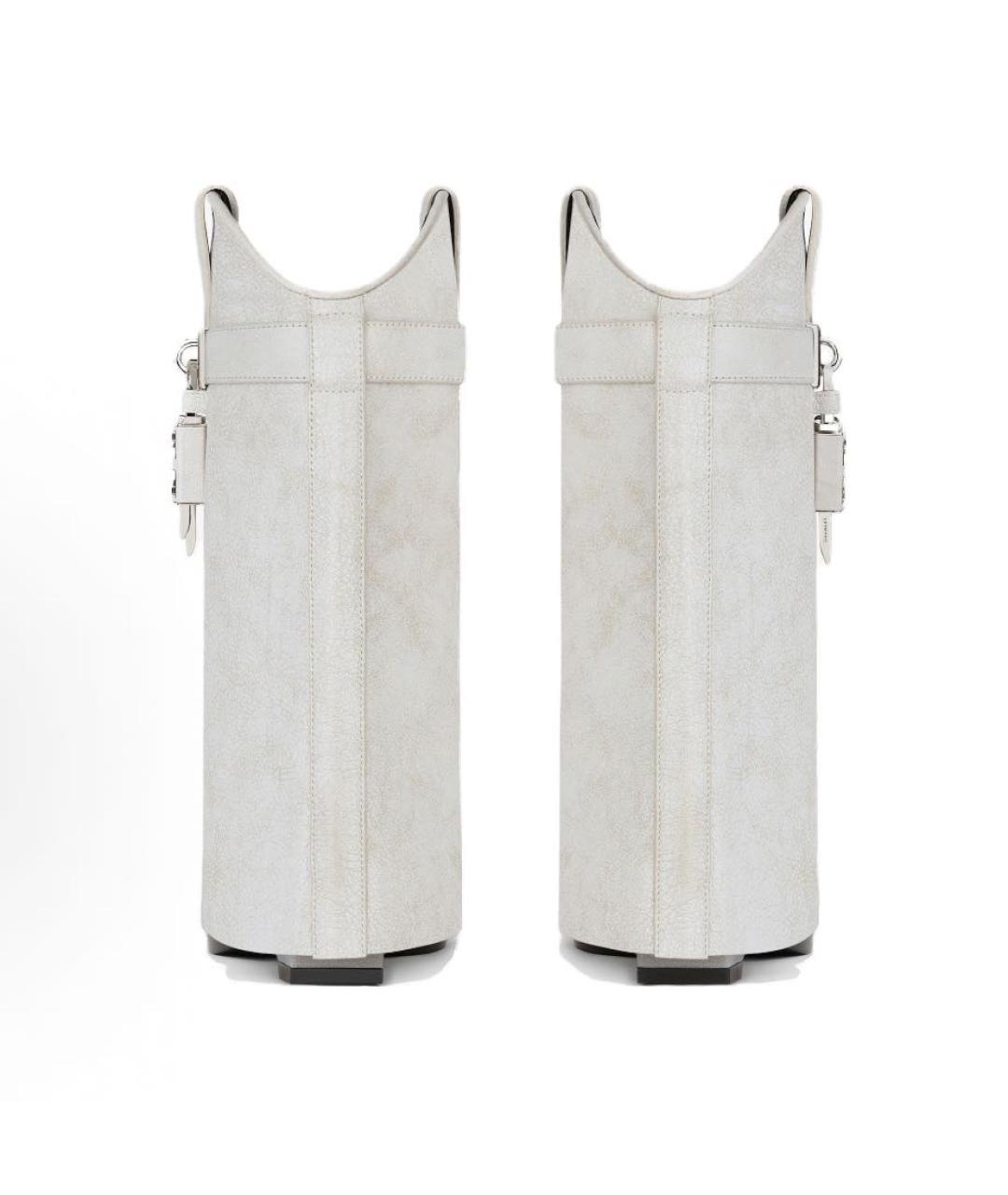 GIVENCHY Белые кожаные полусапоги, фото 4