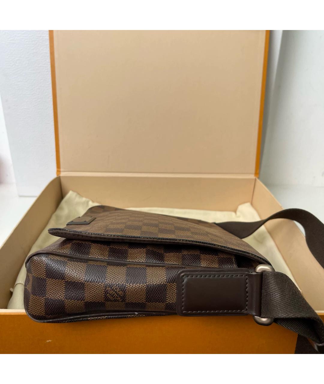LOUIS VUITTON Коричневая сумка через плечо из канвы, фото 5