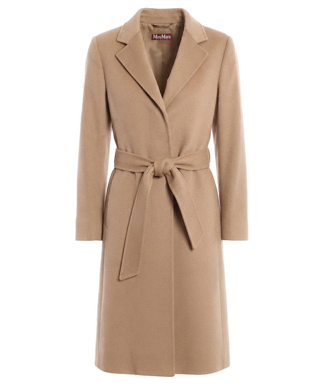 'S MAX MARA Бежевое шерстяное пальто, фото 1
