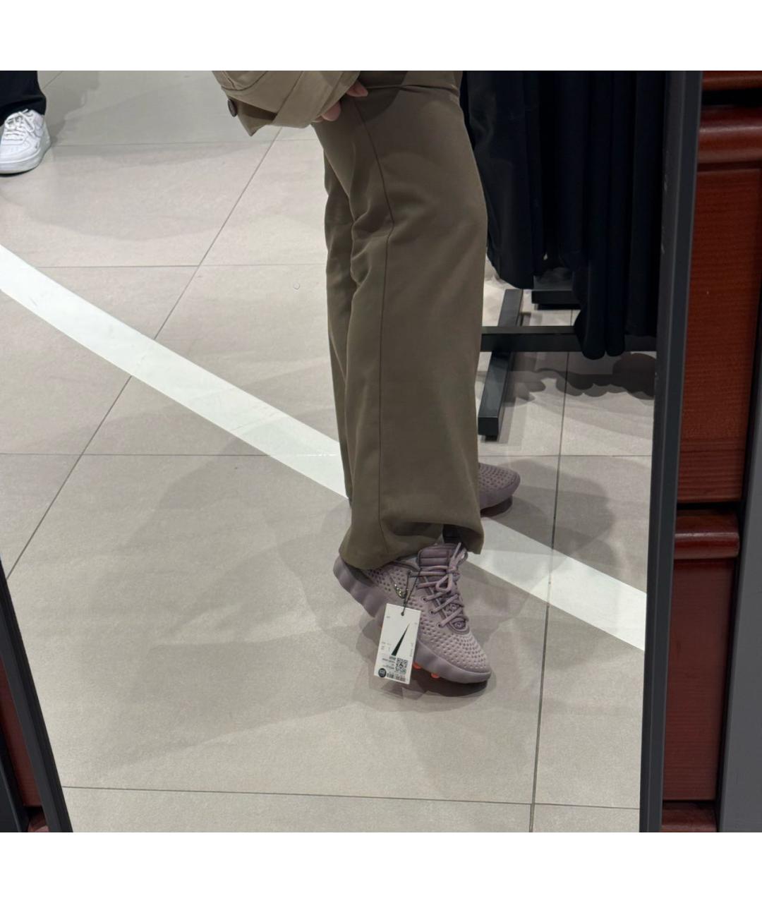 NIKE Розовые синтетические кроссовки, фото 6