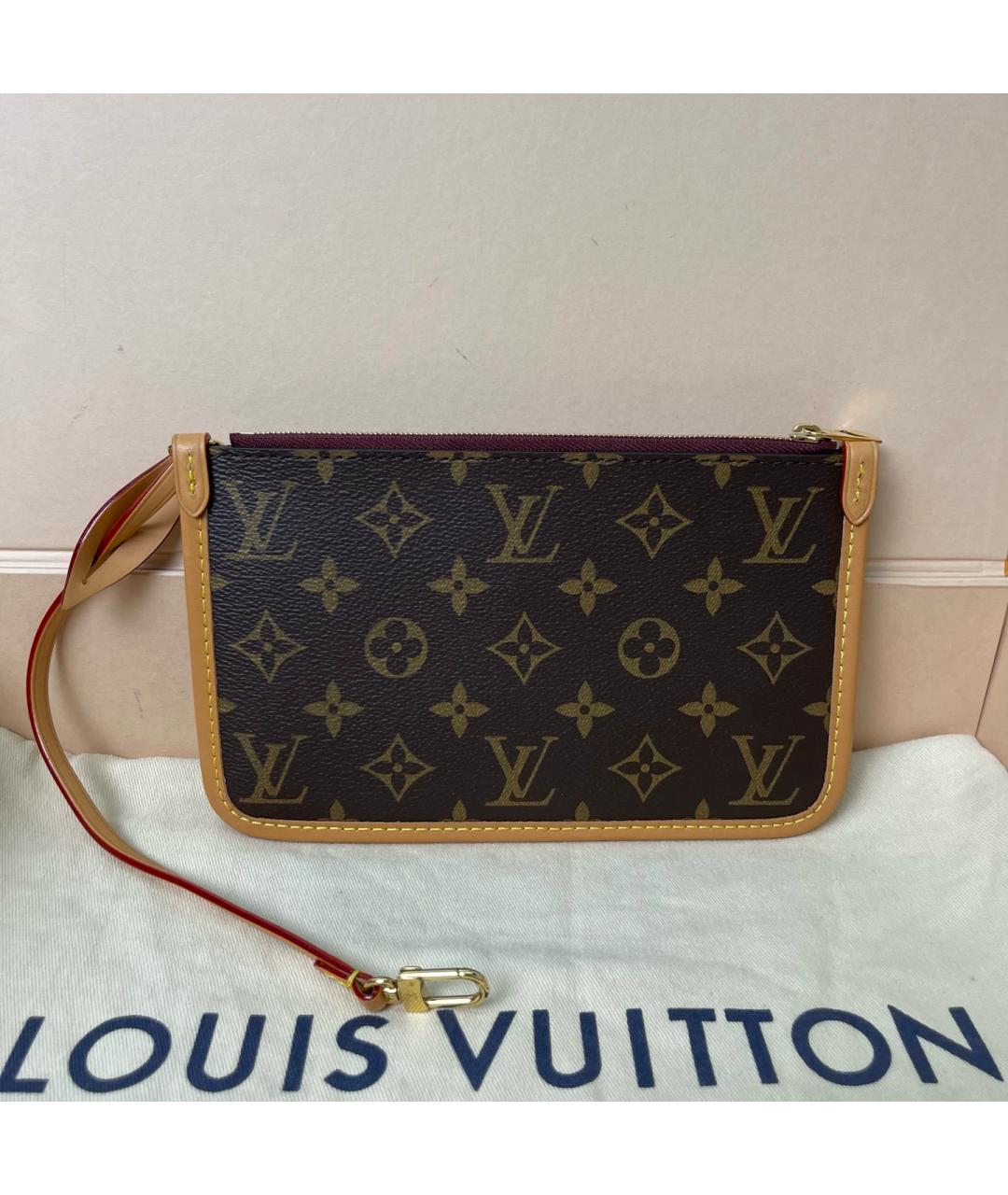 LOUIS VUITTON Коричневая жаккардовая сумка через плечо, фото 2