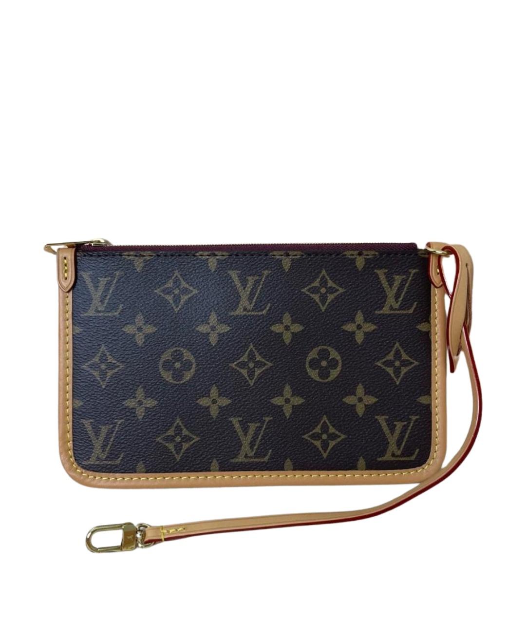 LOUIS VUITTON Коричневая жаккардовая сумка через плечо, фото 1