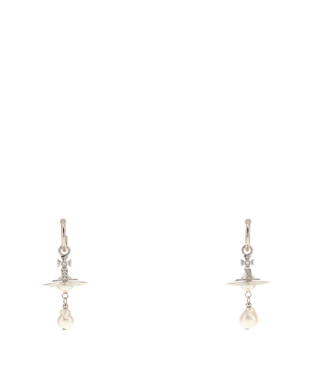 VIVIENNE WESTWOOD Серебряные металлические серьги, фото 1
