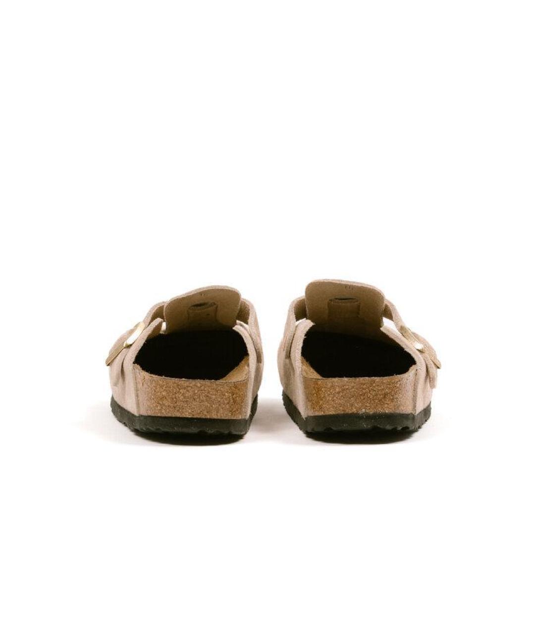 BIRKENSTOCK Бежевые кожаные сандалии, фото 2