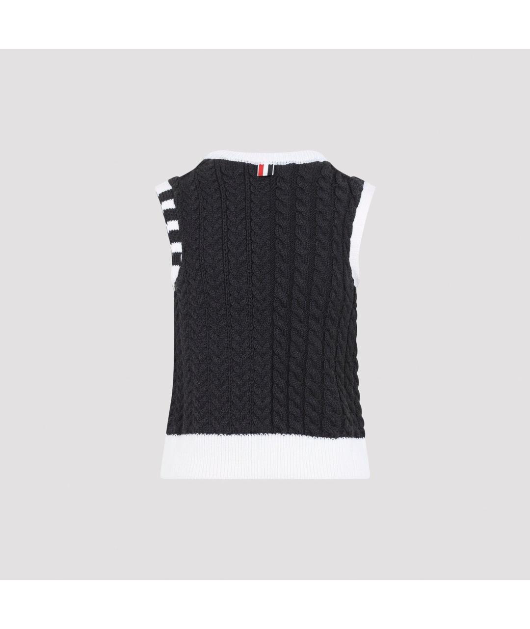 THOM BROWNE Мульти шерстяная жилетка, фото 2