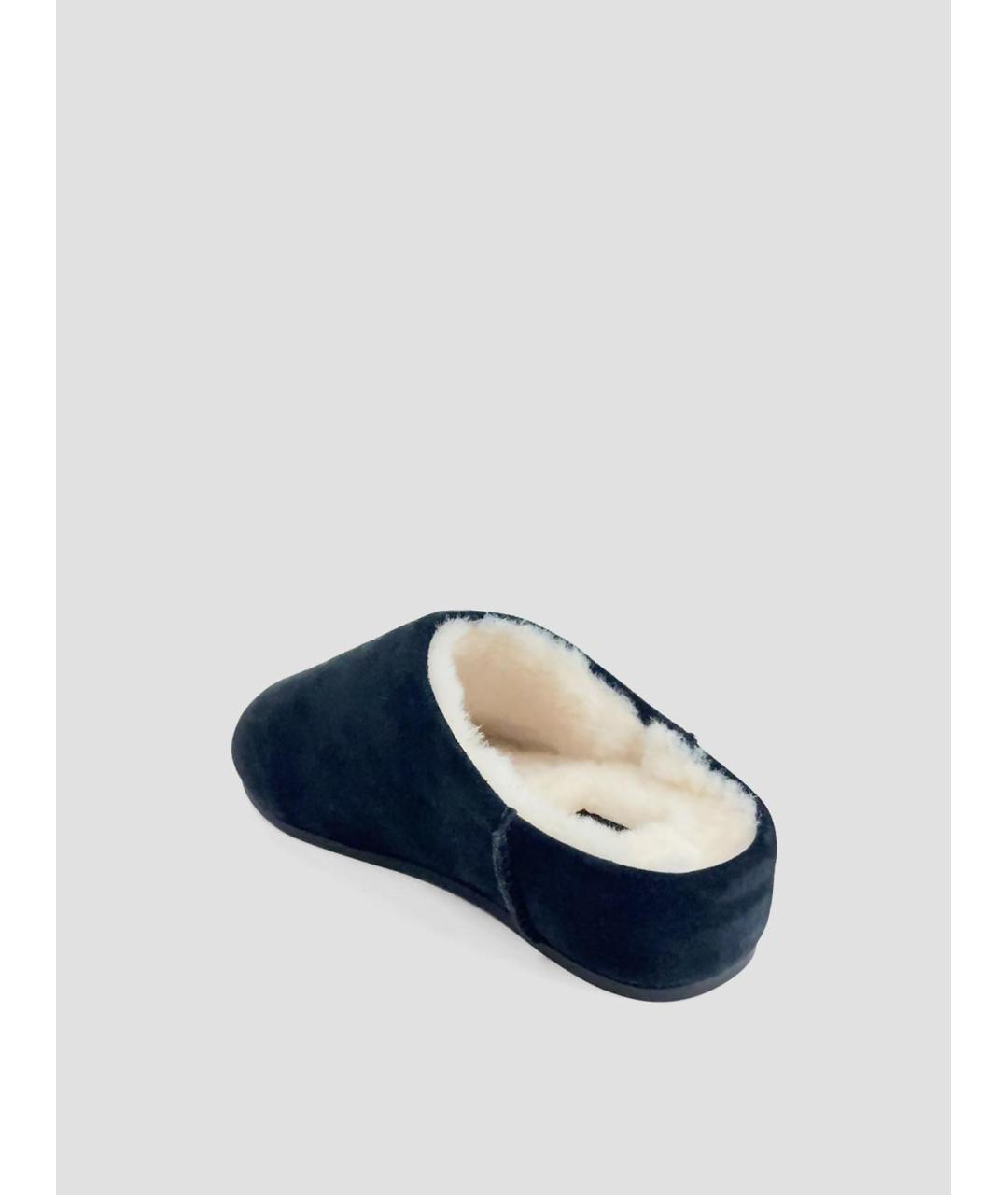 UGG Черные замшевые сабо, фото 2