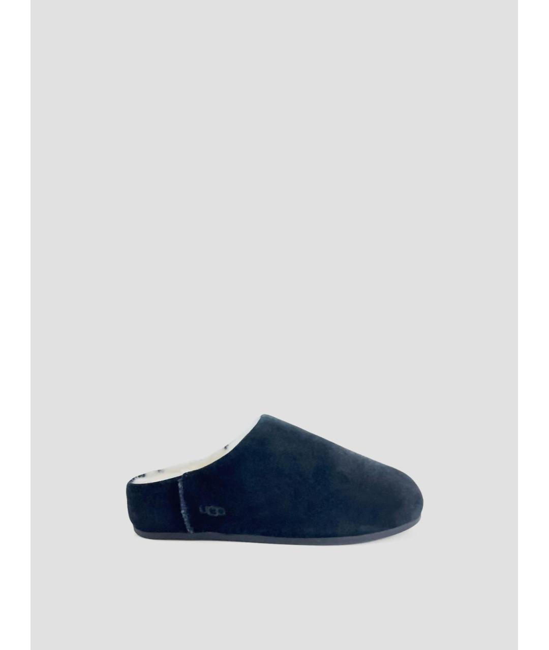 UGG Черные замшевые сабо, фото 3