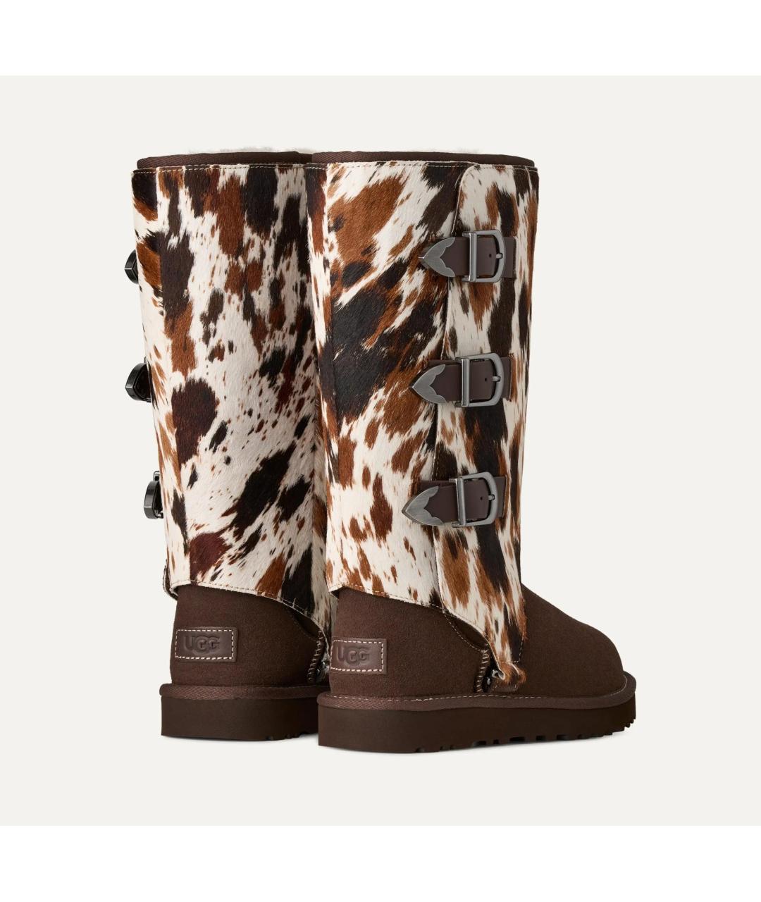 UGG Коричневые замшевые сапоги, фото 2