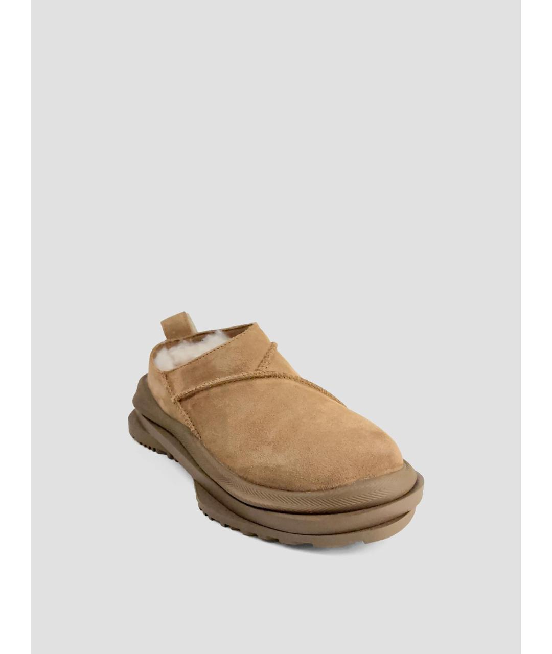 UGG Бежевые замшевые низкие ботинки, фото 2