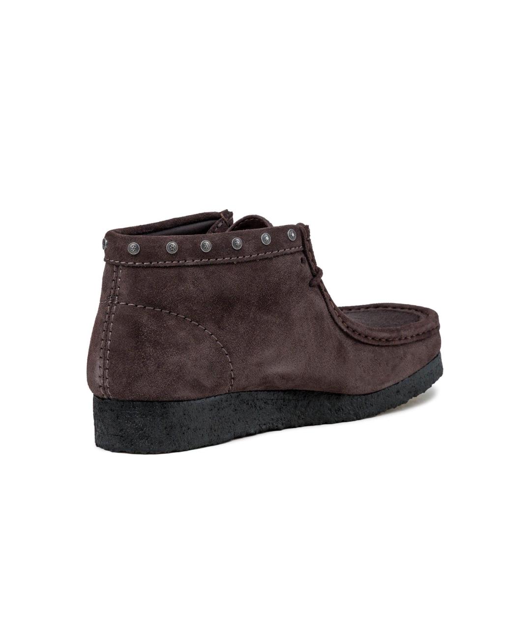 CLARKS Коричневые замшевые ботинки, фото 2