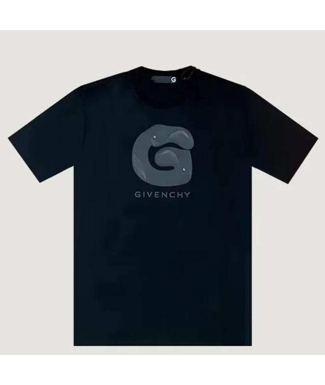 GIVENCHY Черная хлопковая футболка, фото 3