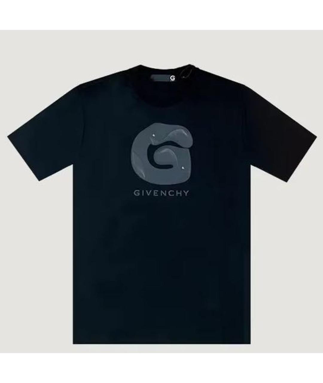 GIVENCHY Черная хлопковая футболка, фото 5
