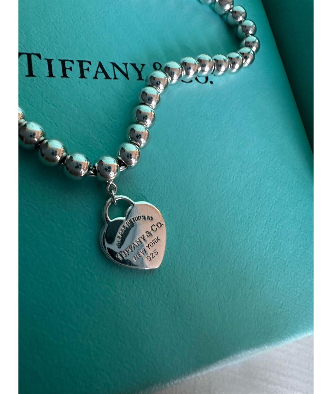 TIFFANY&CO Серебряный серебряный браслет, фото 4