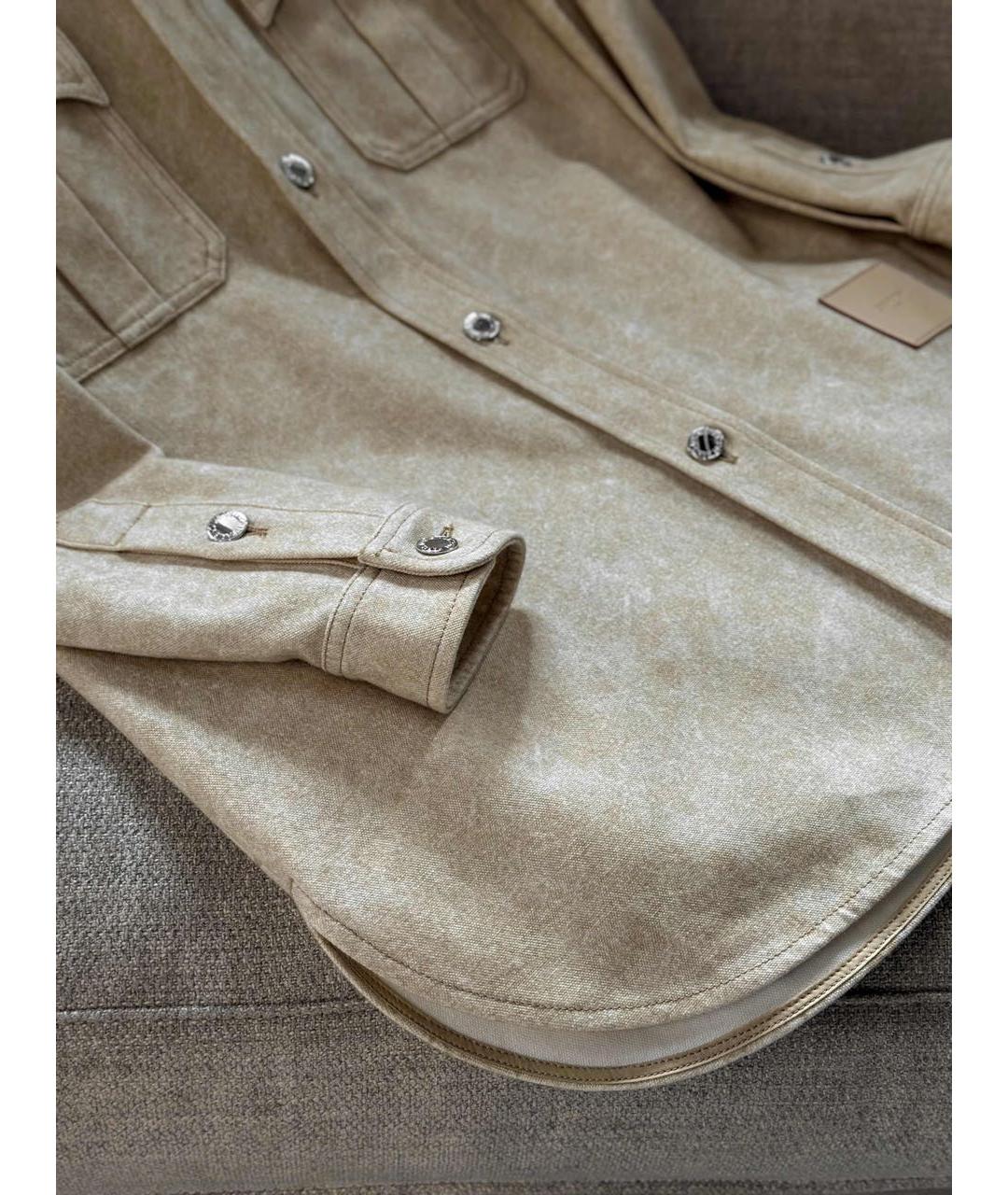 LOUIS VUITTON Бежевая хлопковая рубашка, фото 3