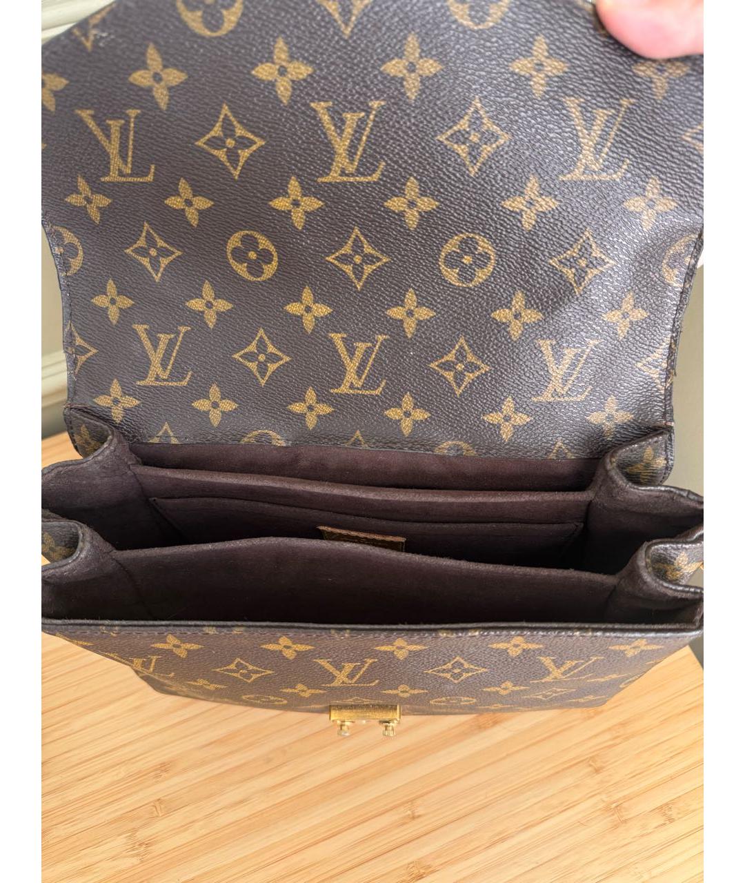 LOUIS VUITTON Коричневая сумка через плечо из канвы, фото 8