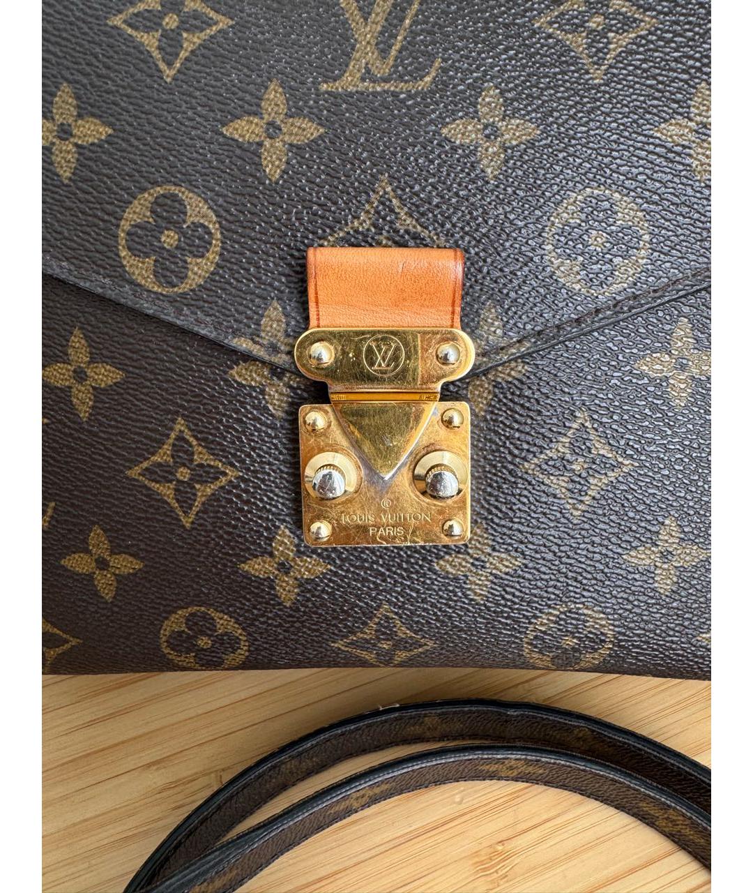 LOUIS VUITTON Коричневая сумка через плечо из канвы, фото 2