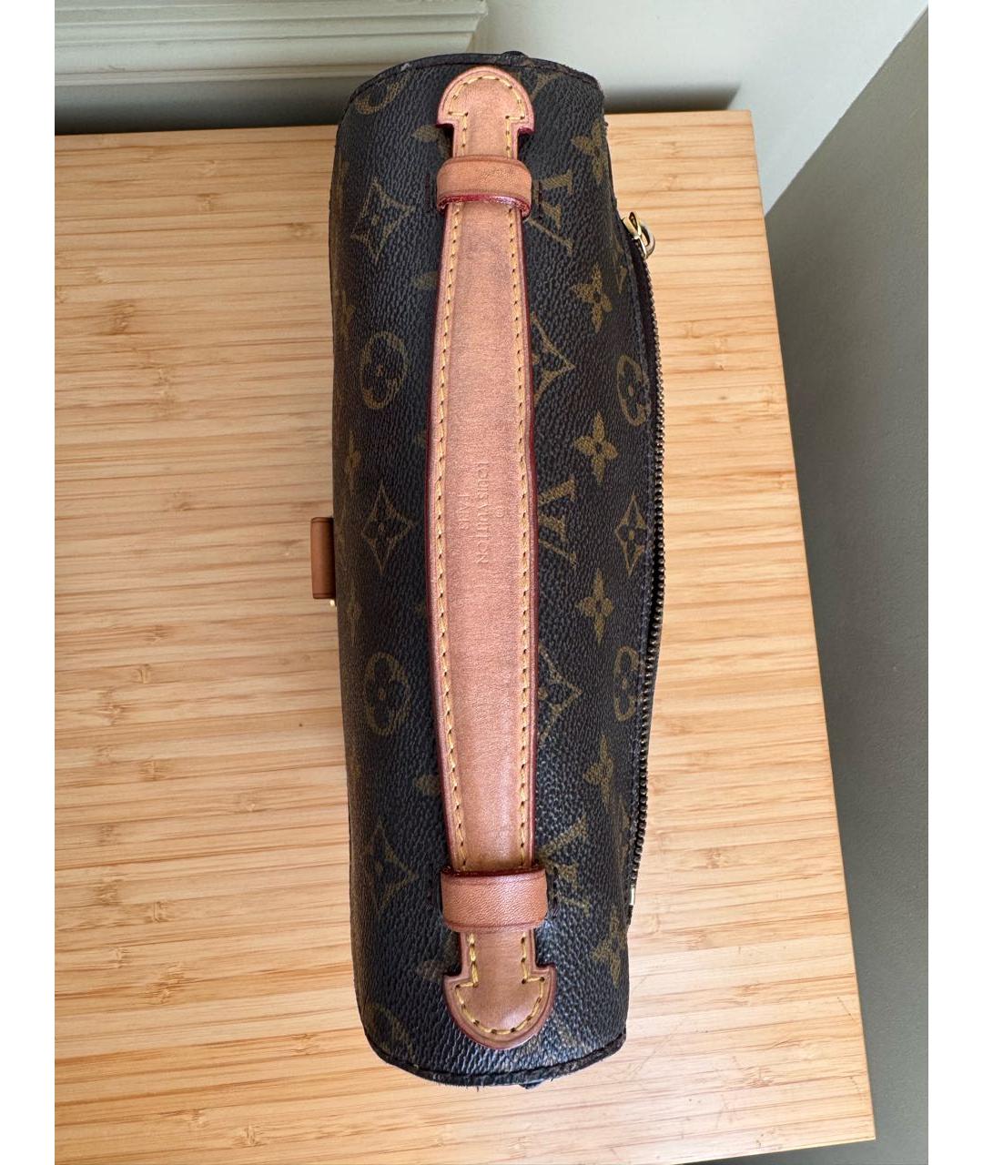 LOUIS VUITTON Коричневая сумка через плечо из канвы, фото 5