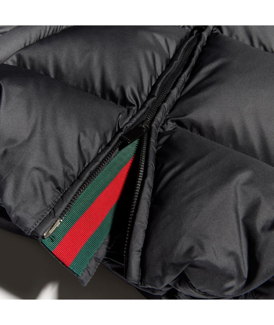 GUCCI Черный полиэстеровый пуховик, фото 3