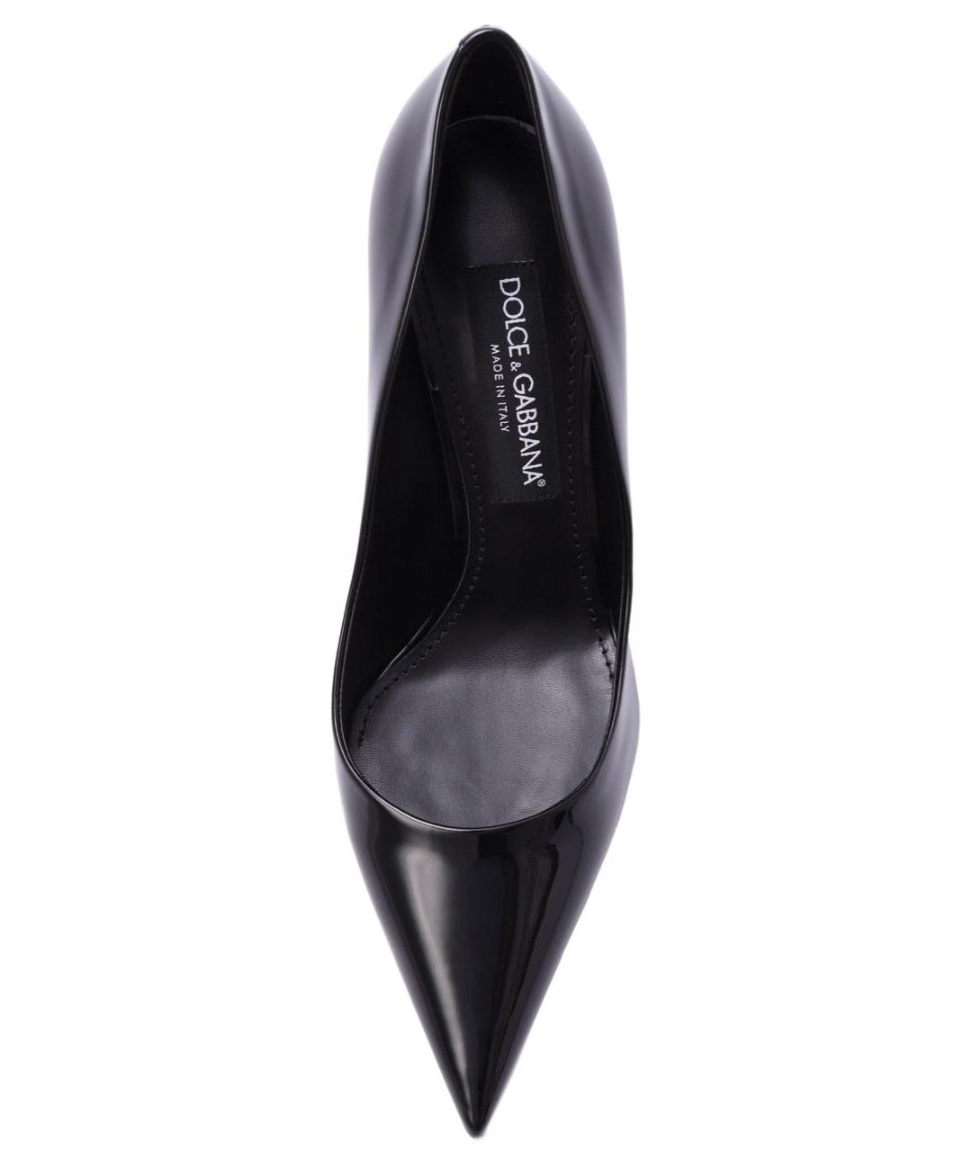 DOLCE&GABBANA Черные туфли из лакированной кожи, фото 4