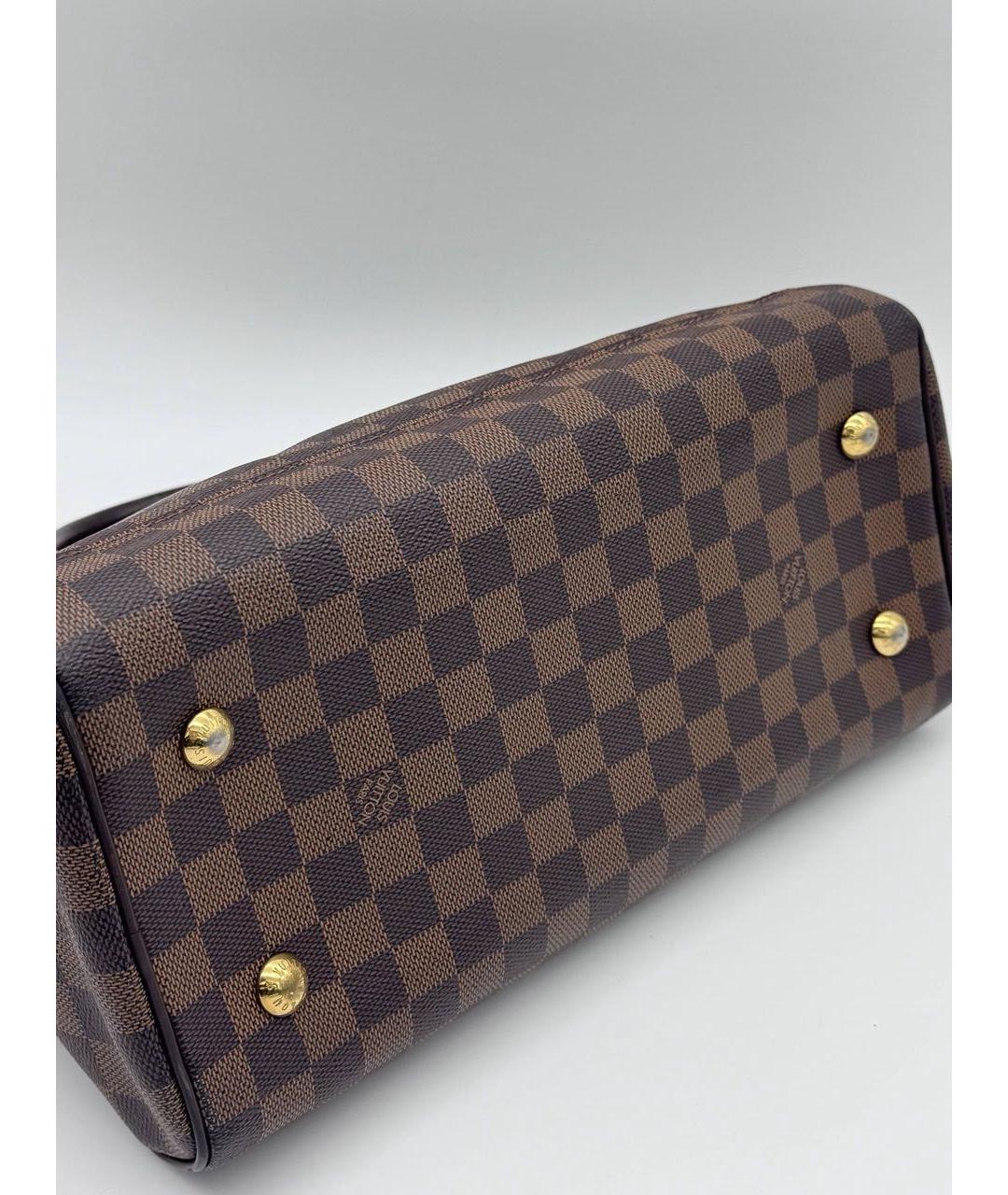 LOUIS VUITTON Коричневая сумка с короткими ручками из канвы, фото 6