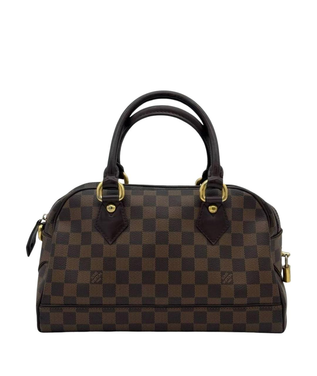 LOUIS VUITTON Коричневая сумка с короткими ручками из канвы, фото 1