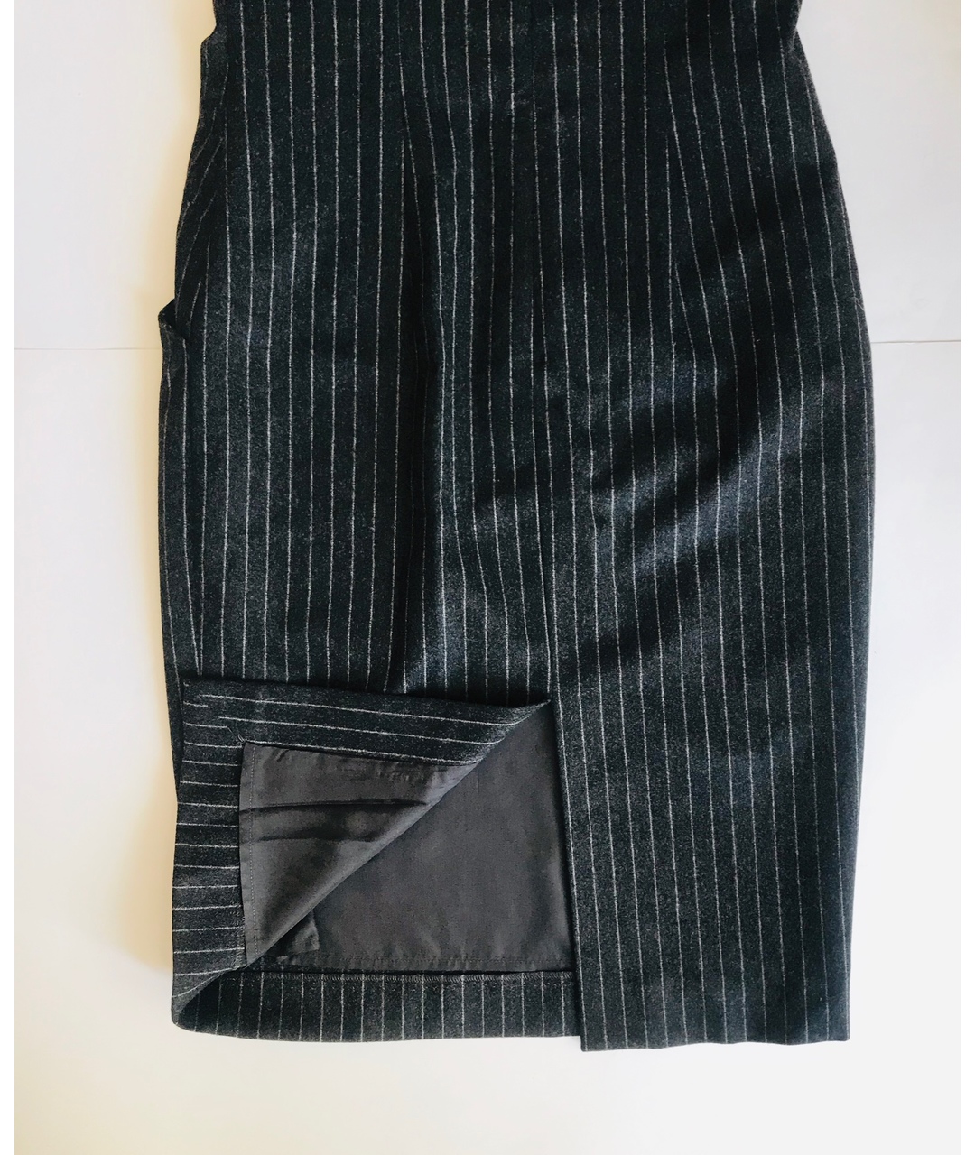 MICHAEL KORS Серое шерстяное повседневное платье, фото 7