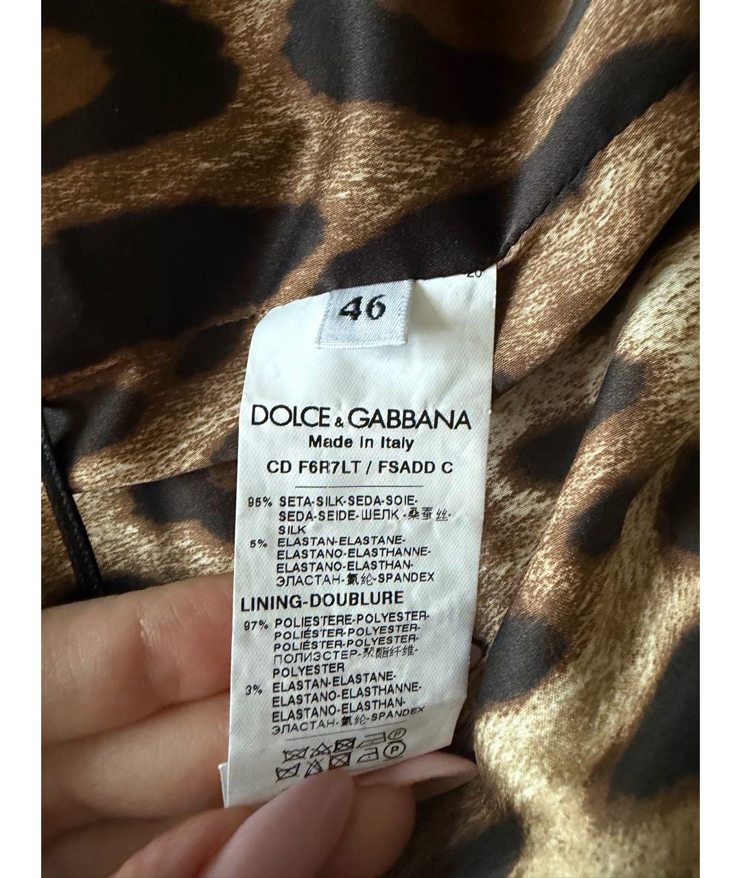 DOLCE&GABBANA Шелковое платье, фото 3