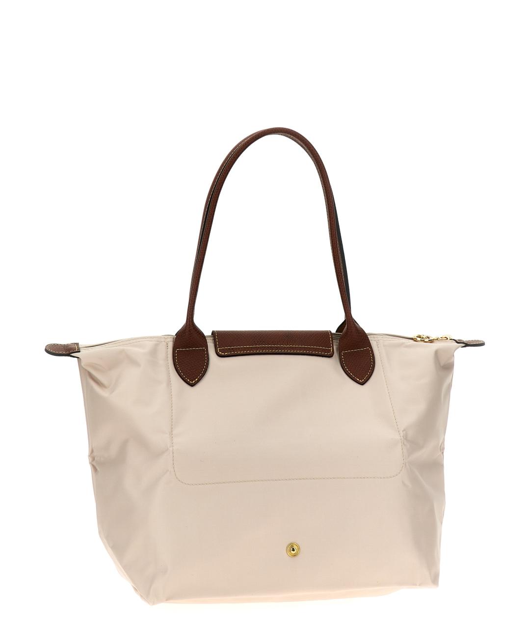 LONGCHAMP Бежевая нейлоновая сумка тоут, фото 2
