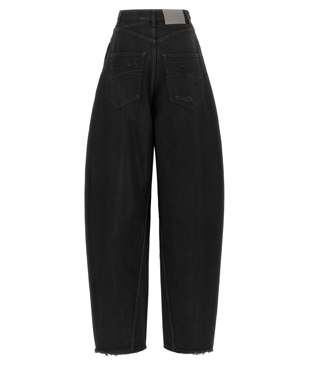 BALENCIAGA Черные хлопковые прямые джинсы, фото 2