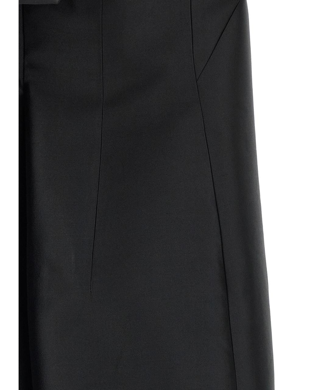 JIL SANDER Черное шелковое коктейльное платье, фото 4