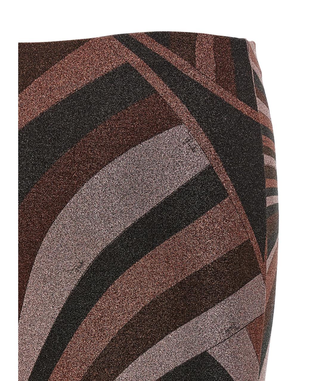 EMILIO PUCCI Бордовая полиамидовая юбка миди, фото 4