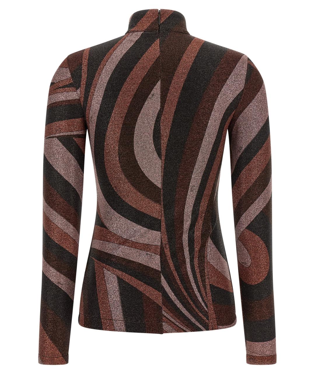 EMILIO PUCCI Бордовый полиамидовый джемпер / свитер, фото 2