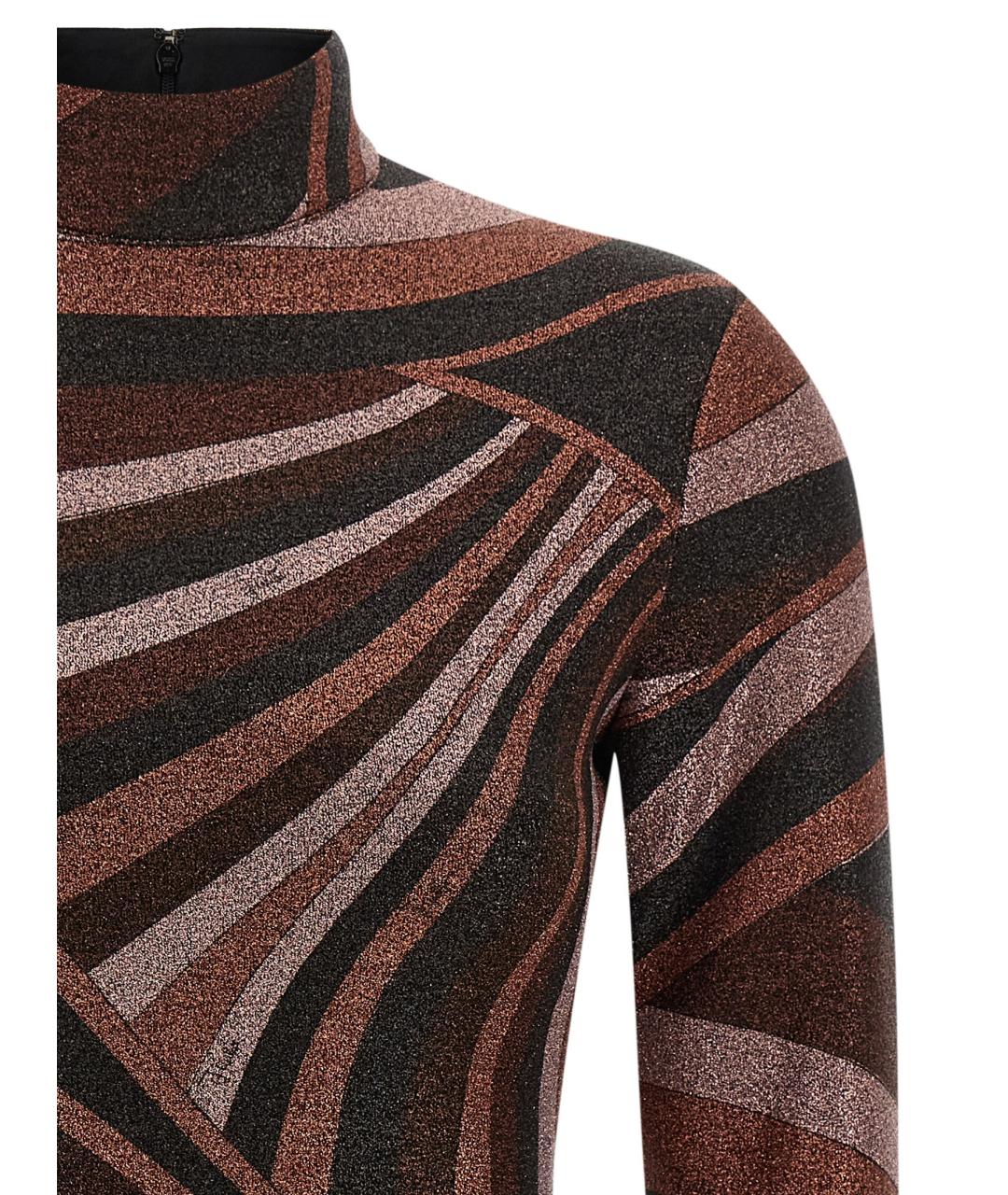 EMILIO PUCCI Бордовый полиамидовый джемпер / свитер, фото 3
