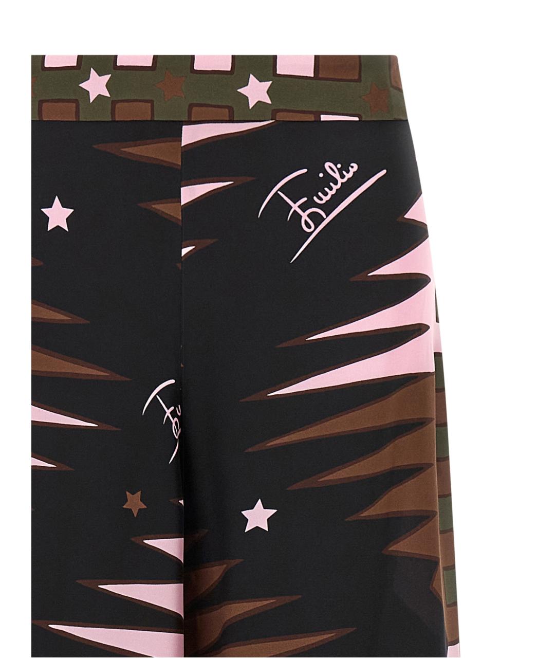 EMILIO PUCCI Мульти шелковые прямые брюки, фото 3