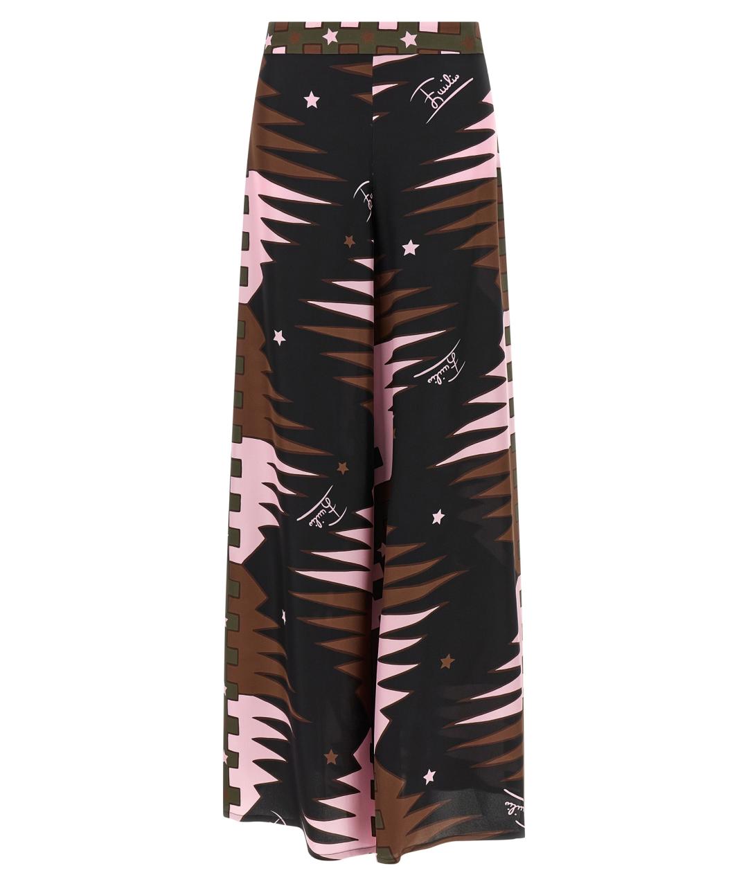 EMILIO PUCCI Мульти шелковые прямые брюки, фото 1