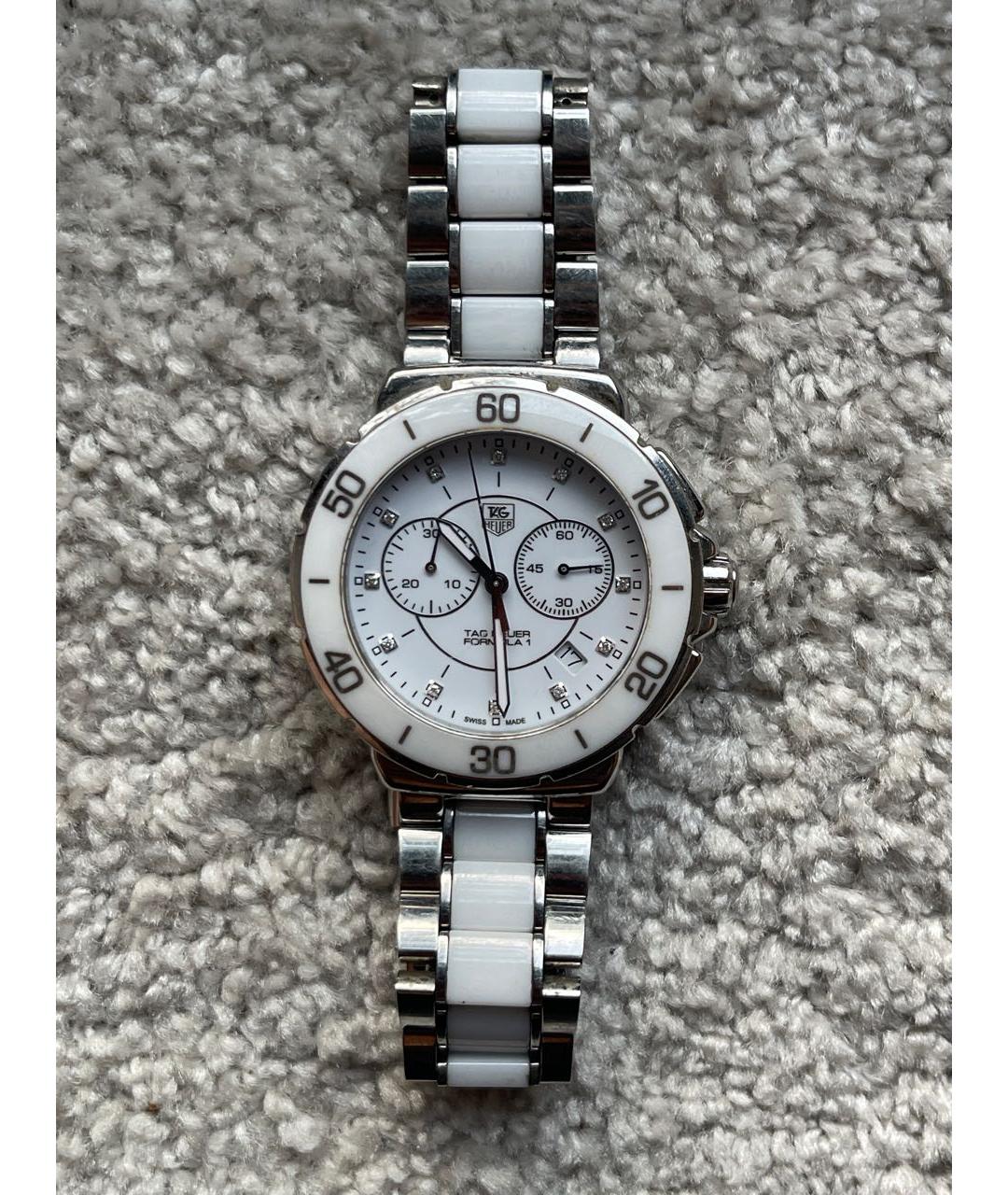 TAG HEUER Белые керамические часы, фото 4