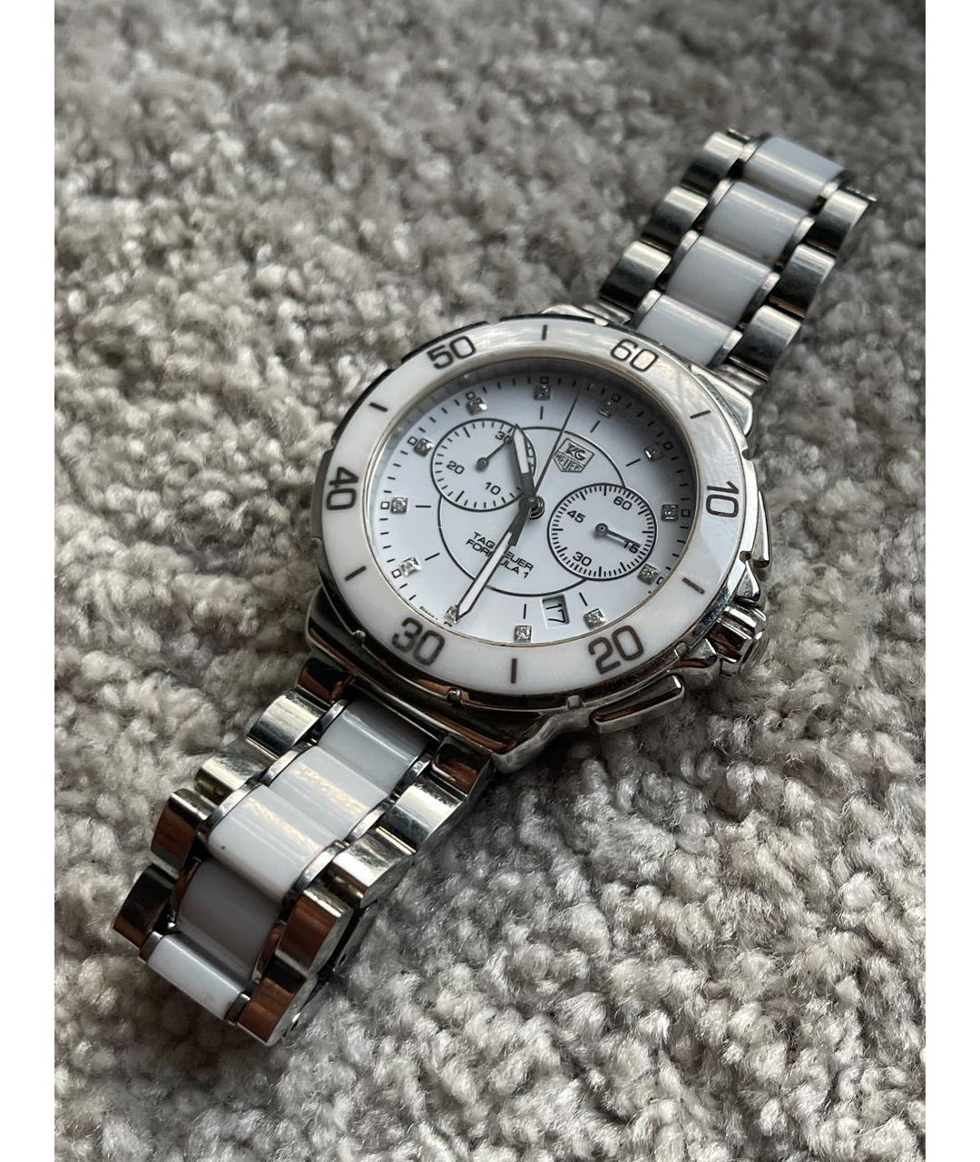 TAG HEUER Белые керамические часы, фото 3