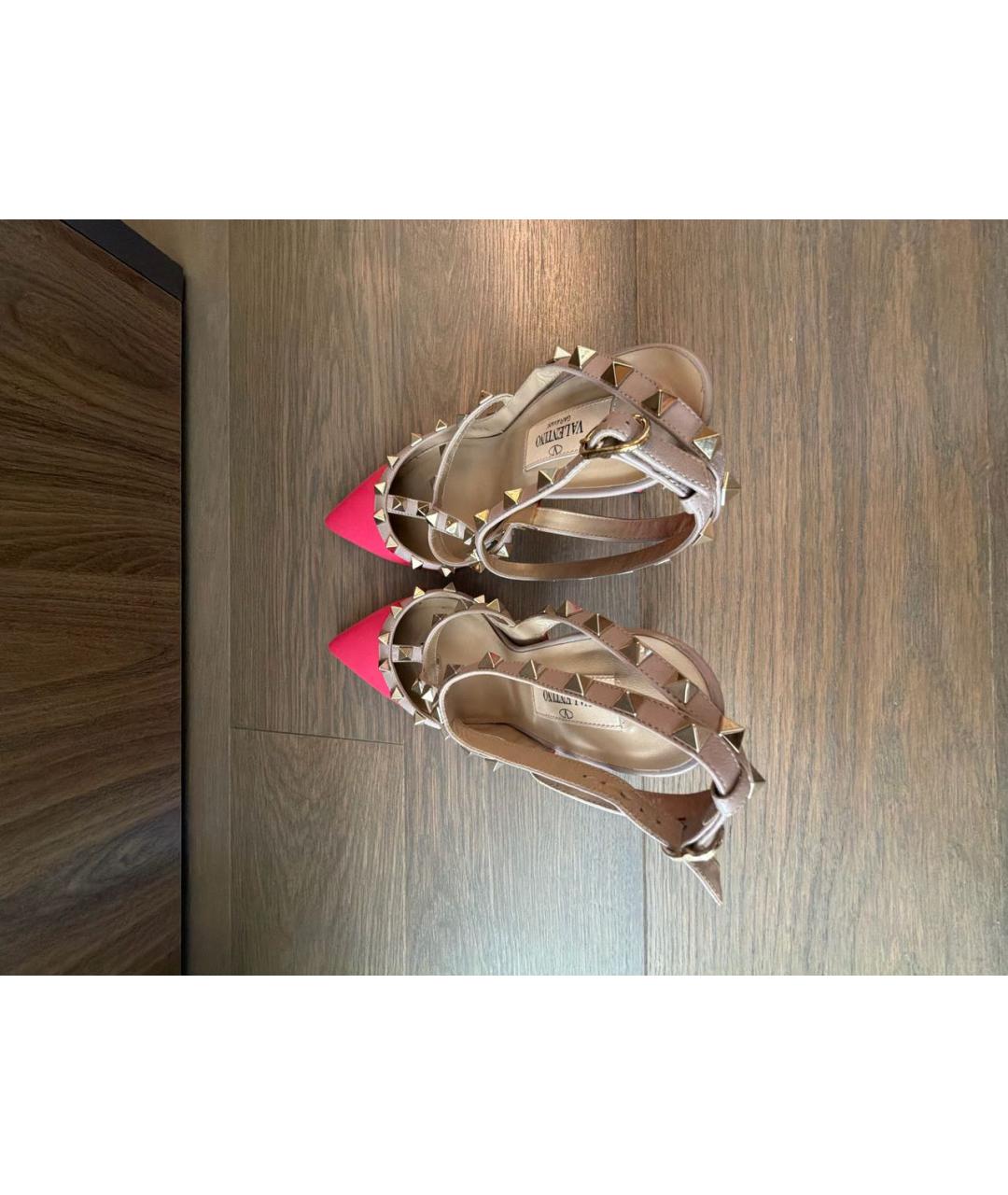 VALENTINO Розовые кожаные туфли, фото 3