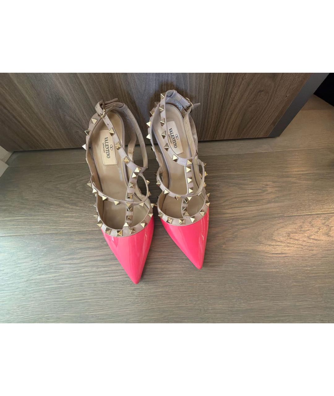 VALENTINO Розовые кожаные туфли, фото 2