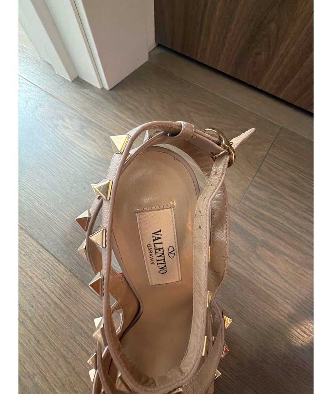 VALENTINO Розовые кожаные туфли, фото 5