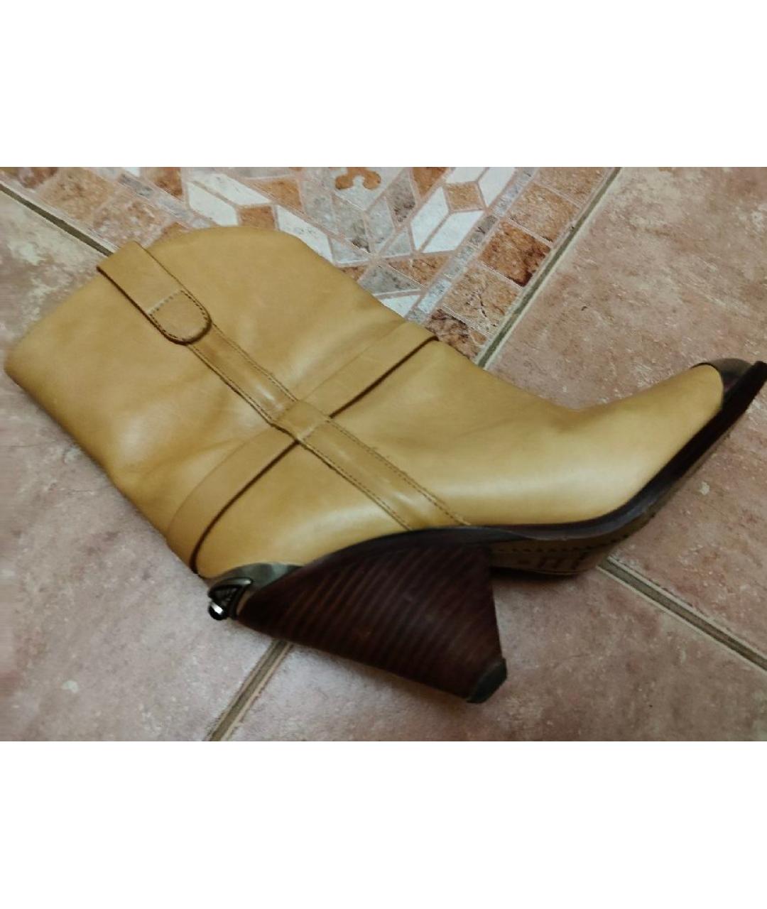 ISABEL MARANT Коричневые кожаные полусапоги, фото 8