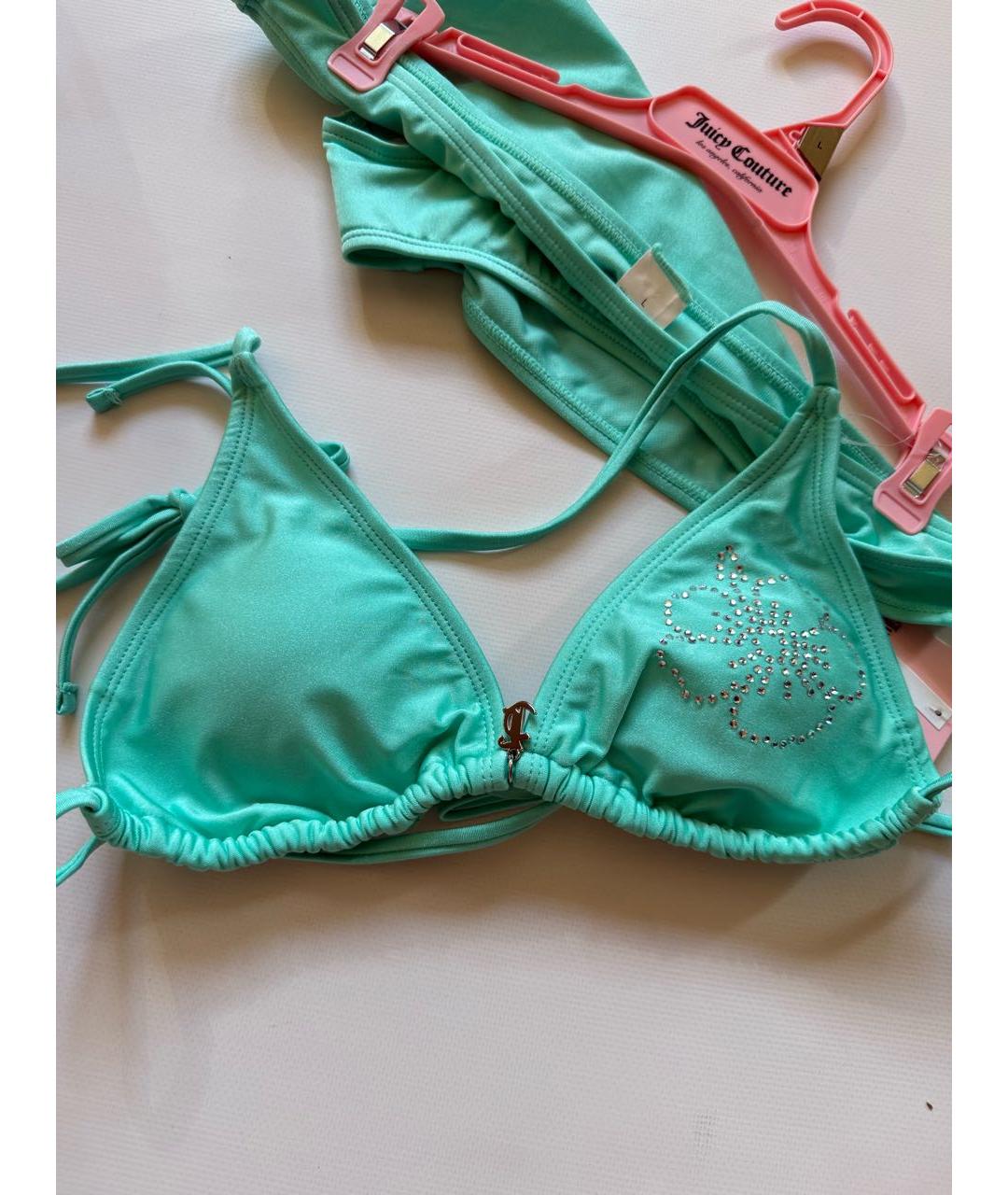 JUICY COUTURE Бирюзовый купальник, фото 3