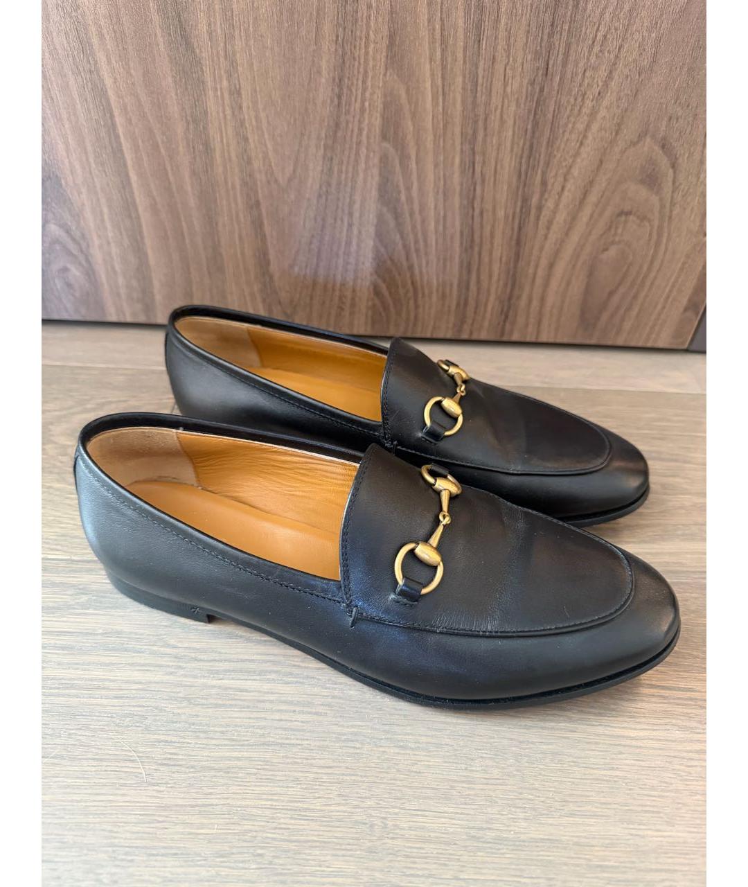 GUCCI Черные кожаные лоферы, фото 8