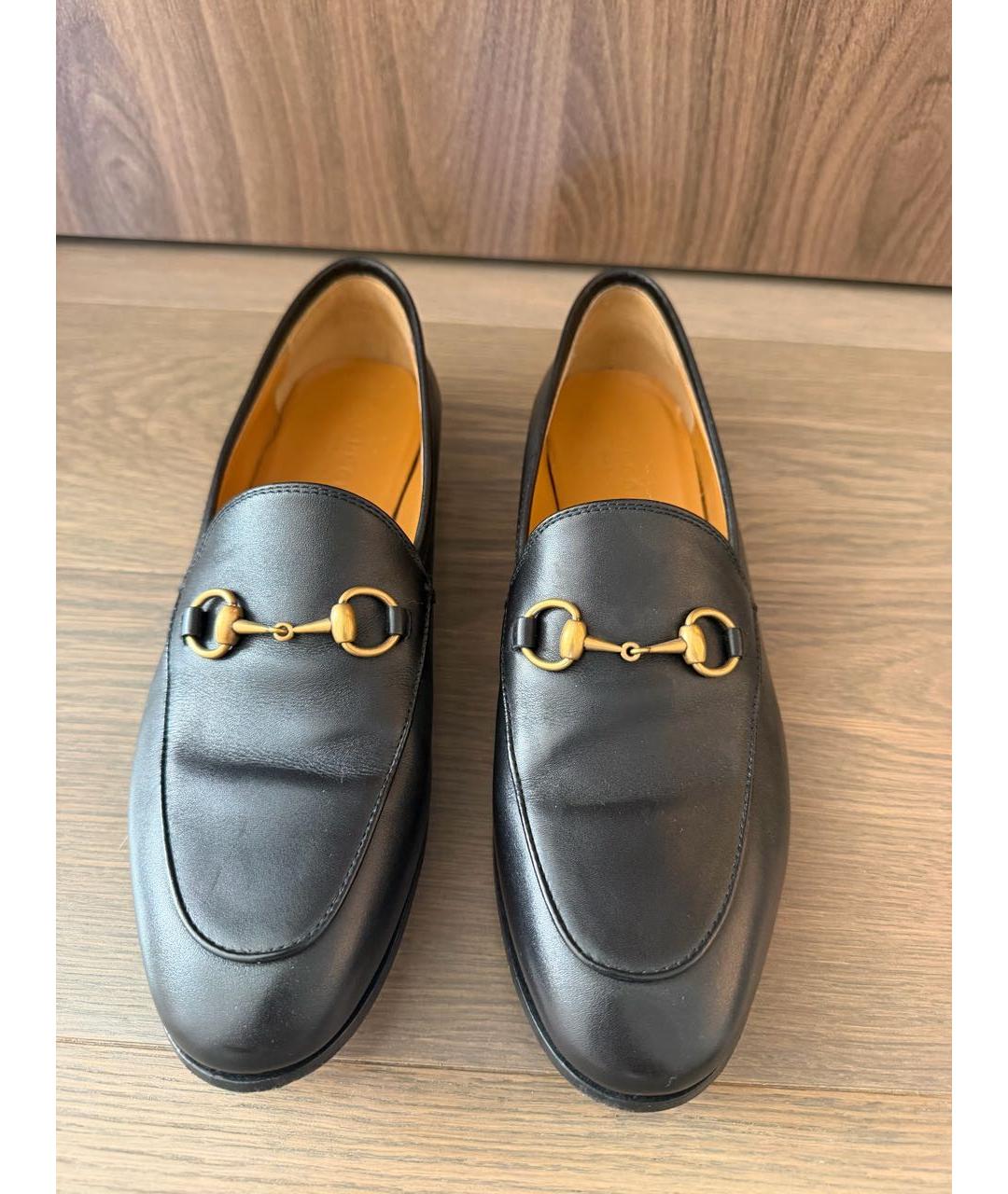 GUCCI Черные кожаные лоферы, фото 2