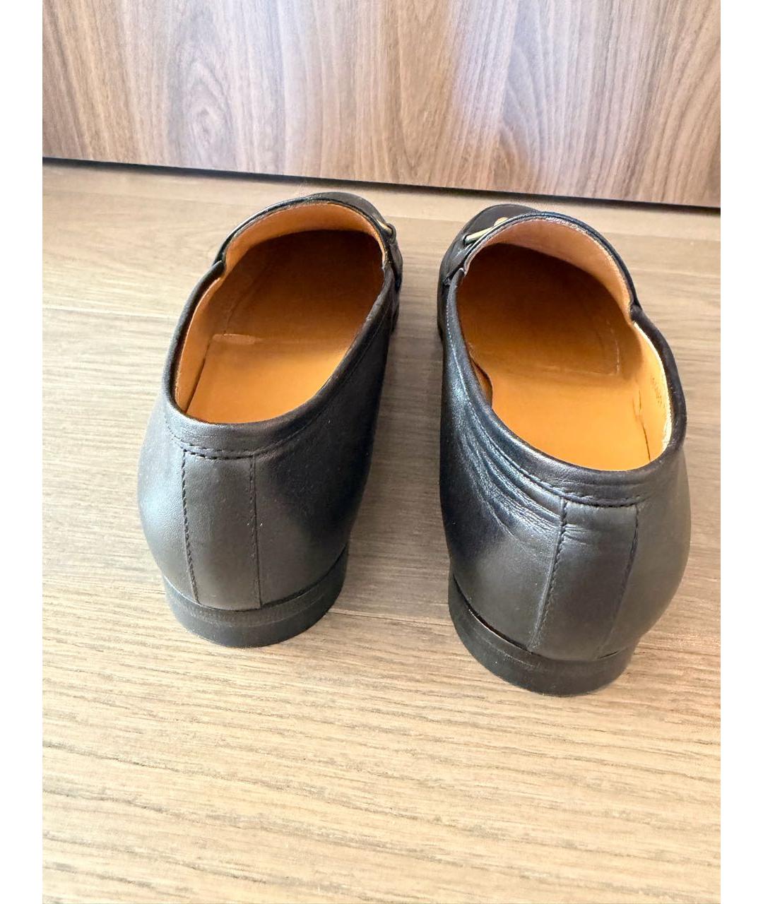 GUCCI Черные кожаные лоферы, фото 4