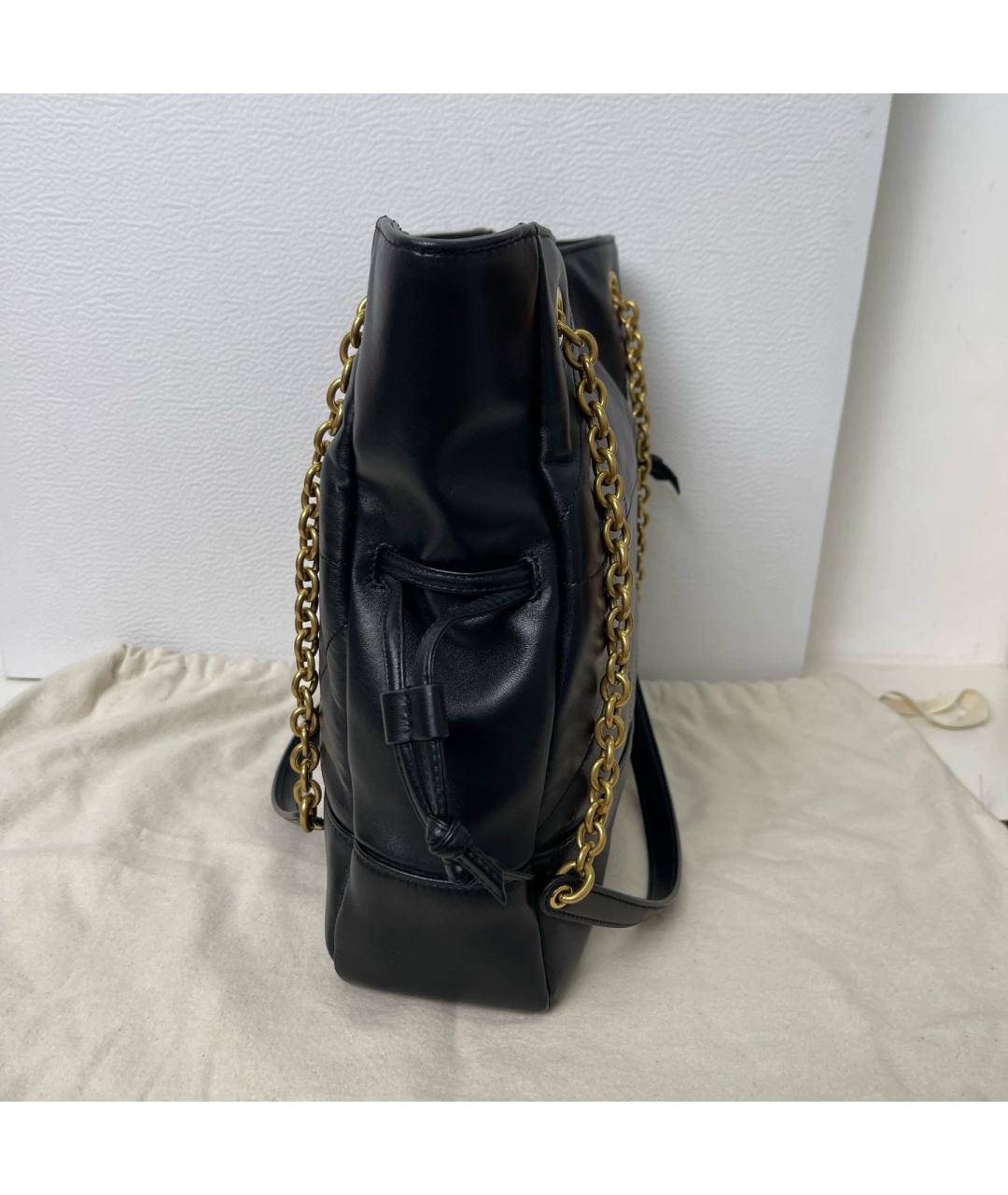 SAINT LAURENT Черная кожаная сумка через плечо, фото 8
