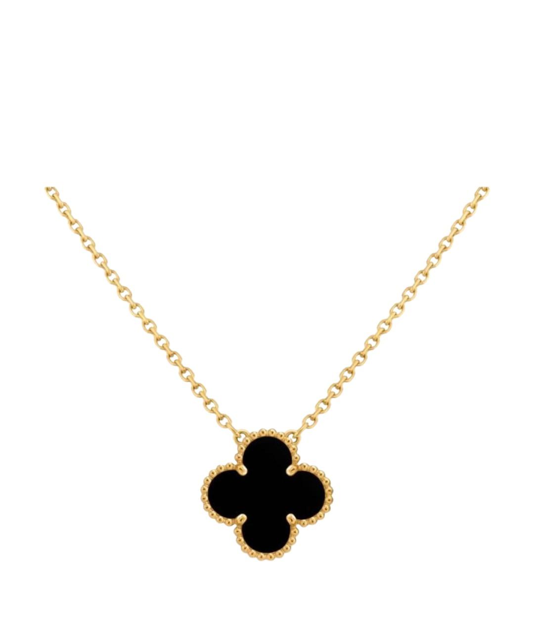 VAN CLEEF & ARPELS Черное колье из желтого золота, фото 1